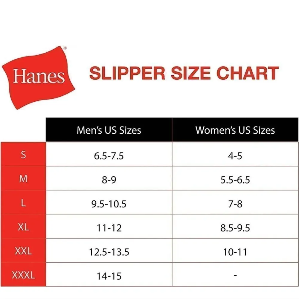 Hanes  ComfortSoft Knit Venetian Indoor/Outdoor Moccasin Slipper men small